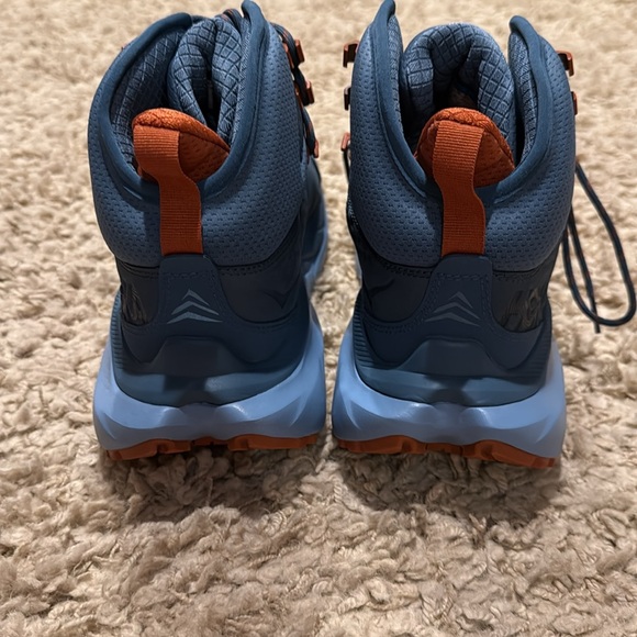 NIB Hoka One Men's Navy and Orange Boots M Kaha 2 GTX Hiking Shoes - Picture 6 of 7